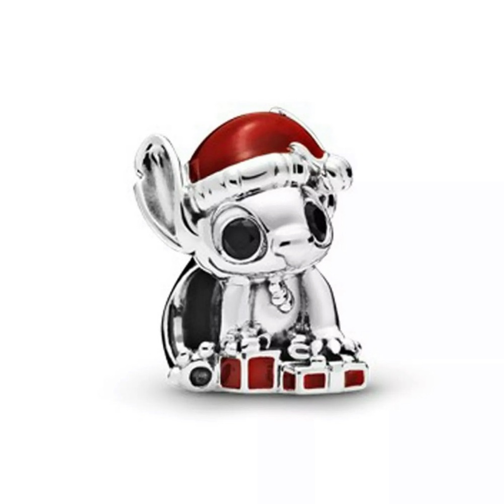 NEW•Silver Christmas Stitch DIY charm